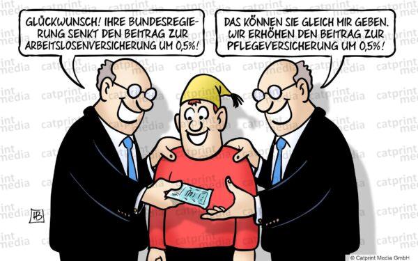 Arbeitslosenbeitrag-FARBE