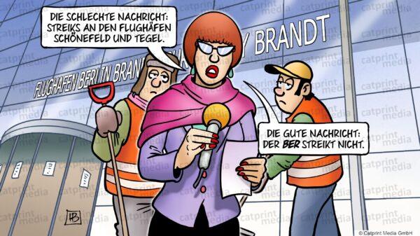 Flughafen-Streiks-FARBE