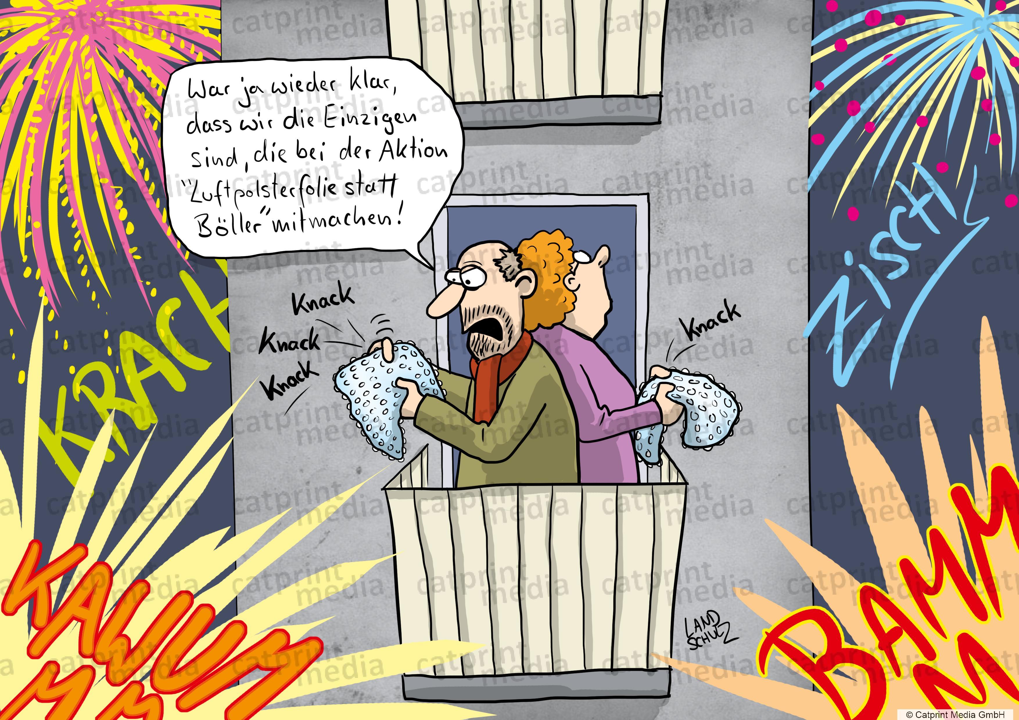 Feuerwerk silvester kostenlos gesichert sachsen funken wünsche Luftpolsterfolie-Silvester - Catprint Media GmbH