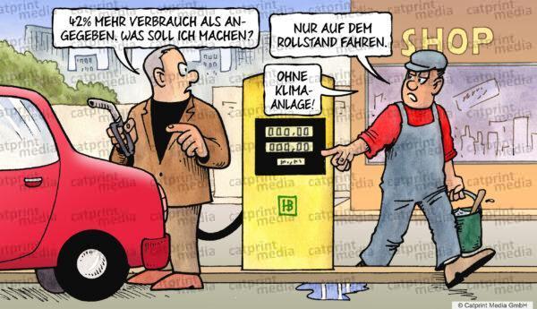 Sprit-Verbrauch-FARBE