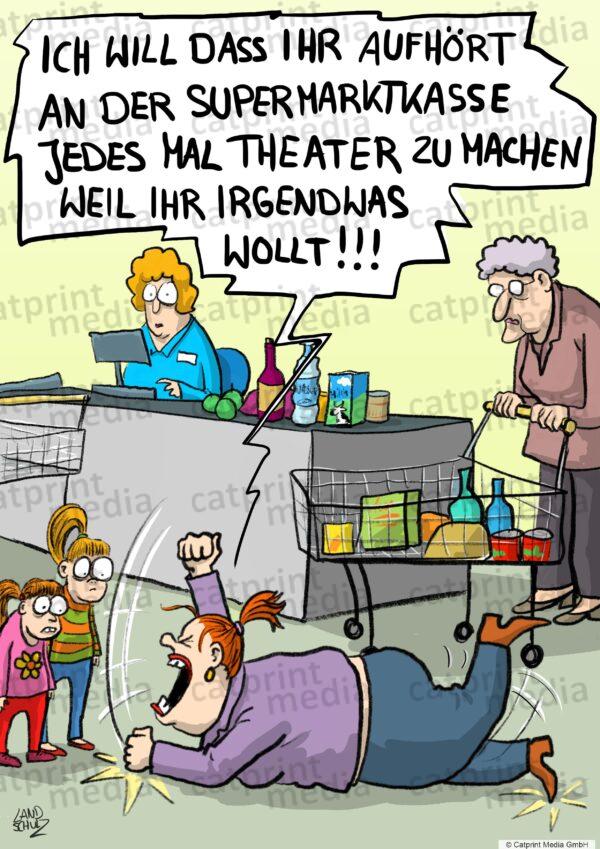 Supermarkt-Kinder
