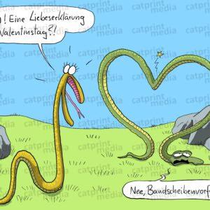 Valentinstag-Schlangen