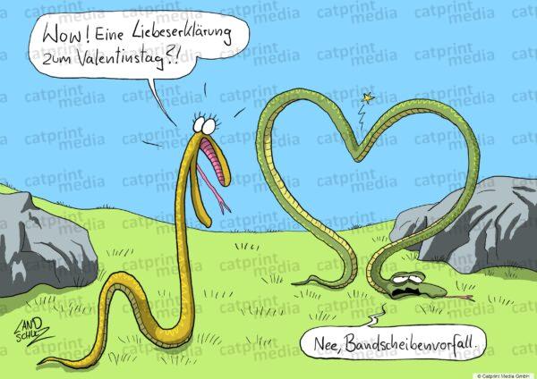 Valentinstag-Schlangen
