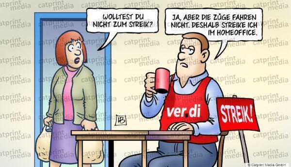 Verdi-Streiks-FARBE
