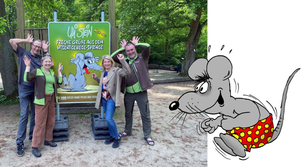 Tierische Cartoons im Wisentgehege Springe