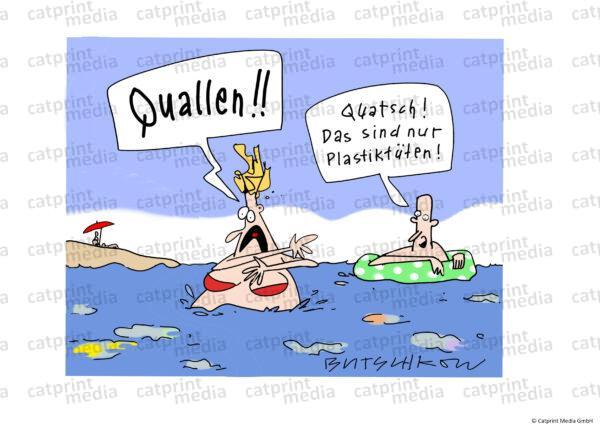 meer-frau-quallen-plastiktueten-Kopie-2